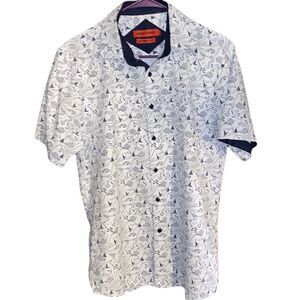 American Breed Short Sleeve Button Up size L